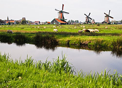 Pastoral town in the Netherlands.